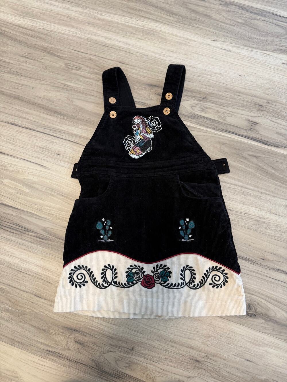 Disney The Nightmare Before Christmas Sally Toddler Western Overall Dress 3T